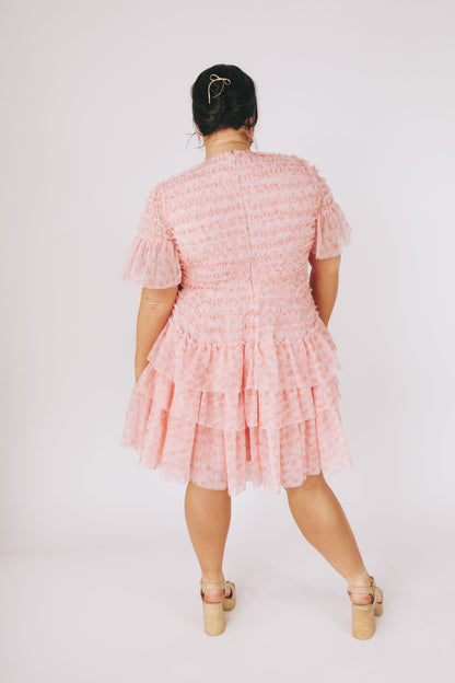 EXCLUSIVE - Cherry Blossom Ripple Dress