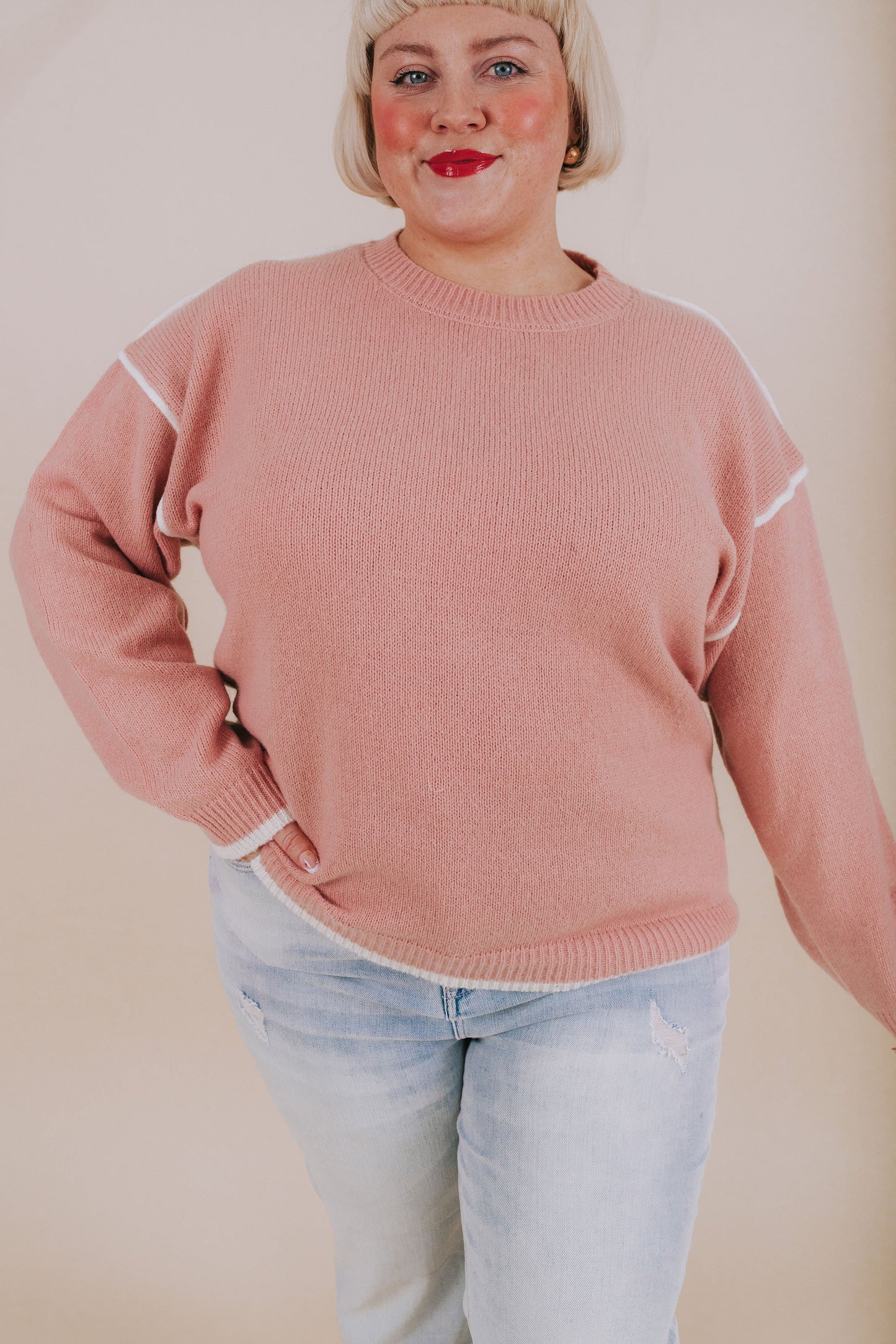 PLUS SIZE - Persistent Love Sweater