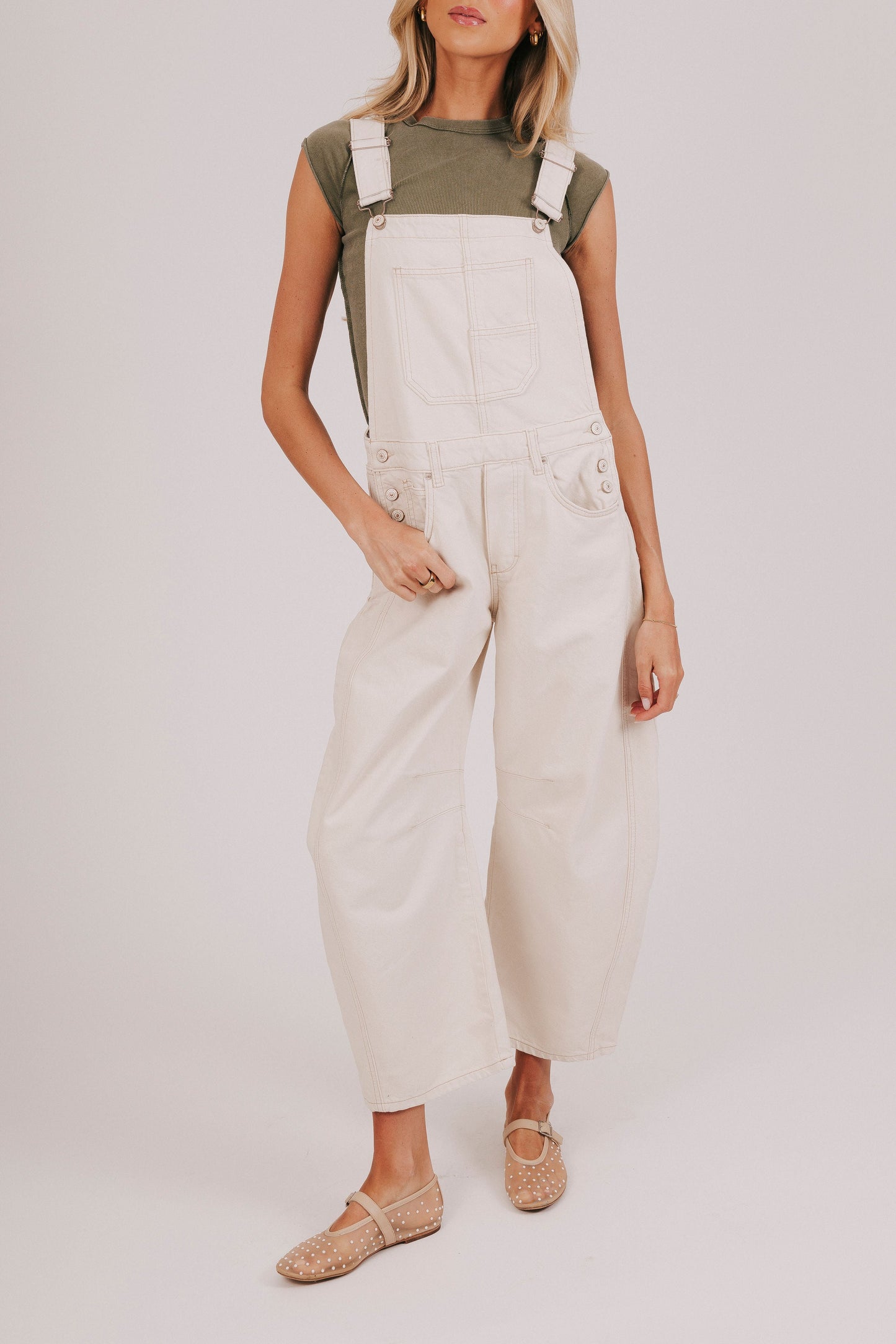FREE PEOPLE - Good Luck Barrel Overalls - 3 Colors!