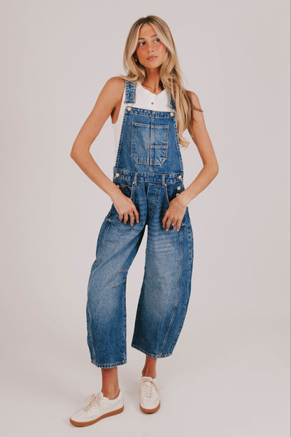 FREE PEOPLE - Good Luck Barrel Overalls - 3 Colors!