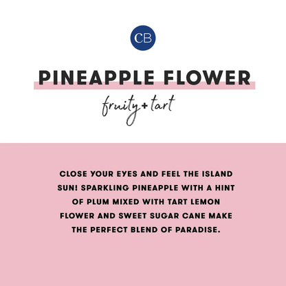 CAPRI BLUE - Pineapple Flower Pattern Play Petite Jar, 8 oz