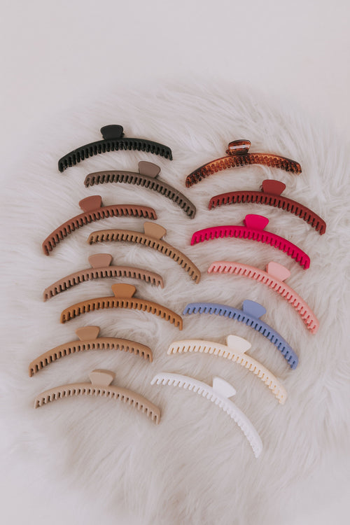 Left Speechless Claw Clip - 19 Colors!