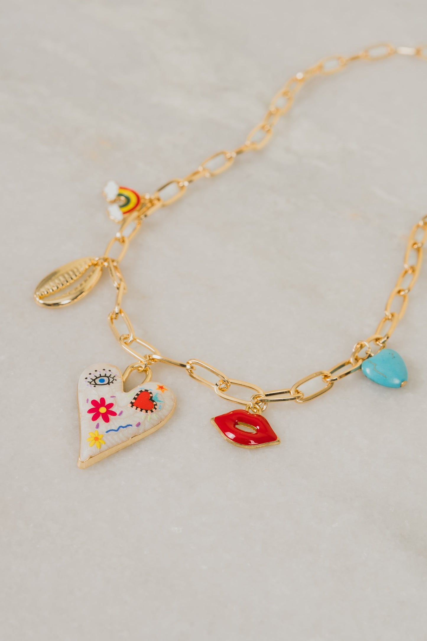 Goodnight Kiss Charm Necklace