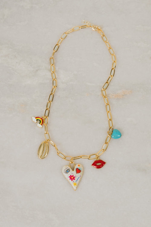 Goodnight Kiss Charm Necklace