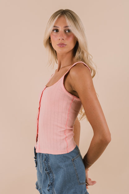 FREE PEOPLE - End Game Pointelle Tank