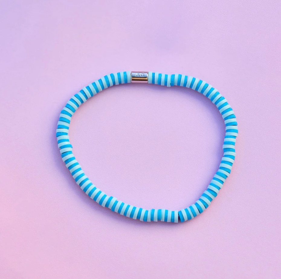 PURA VIDA - Canal Blues Seascape Stretch Bracelet