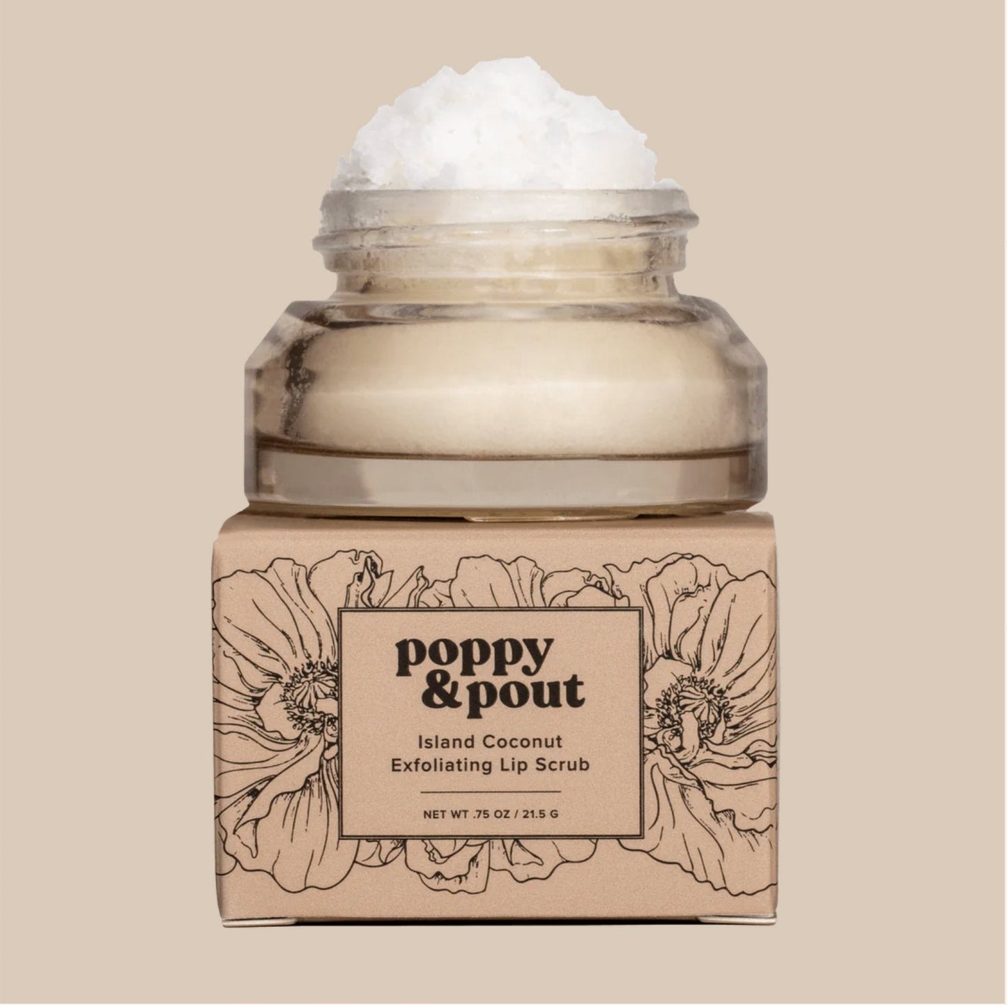 POPPY & POUT - Lip Scrub - Island Coconut