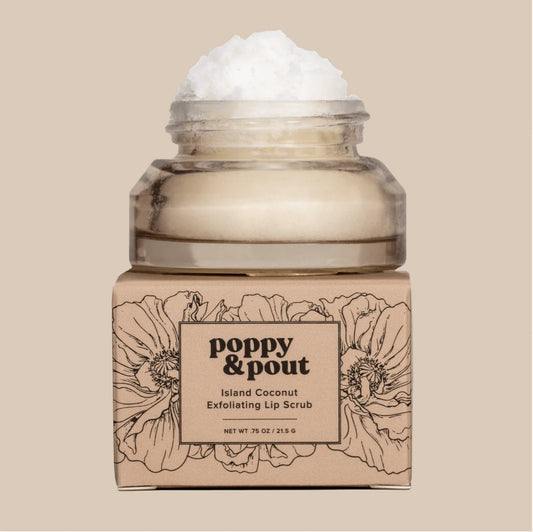POPPY & POUT - Lip Scrub - Island Coconut
