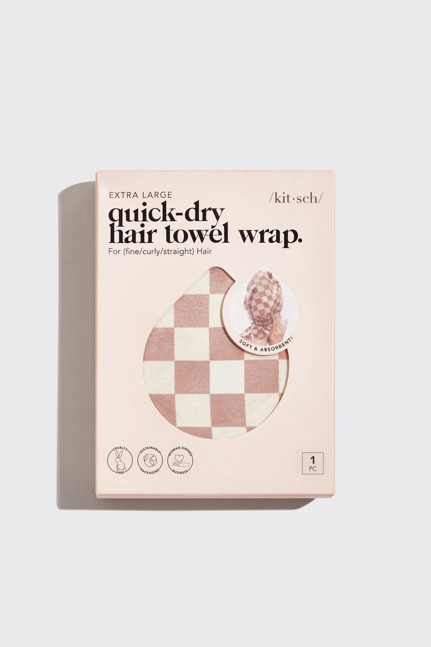 KITSCH - Extra Large Quick-Dry Hair Towel Wrap