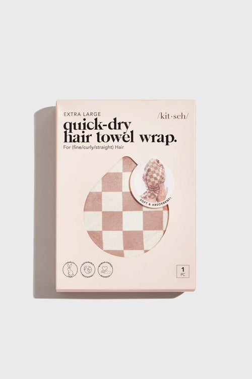 KITSCH - Extra Large Quick-Dry Hair Towel Wrap