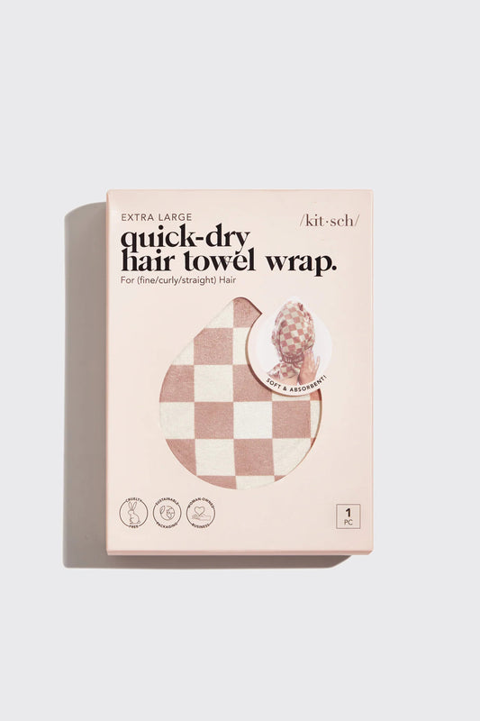 KITSCH - Extra Large Quick-Dry Hair Towel Wrap