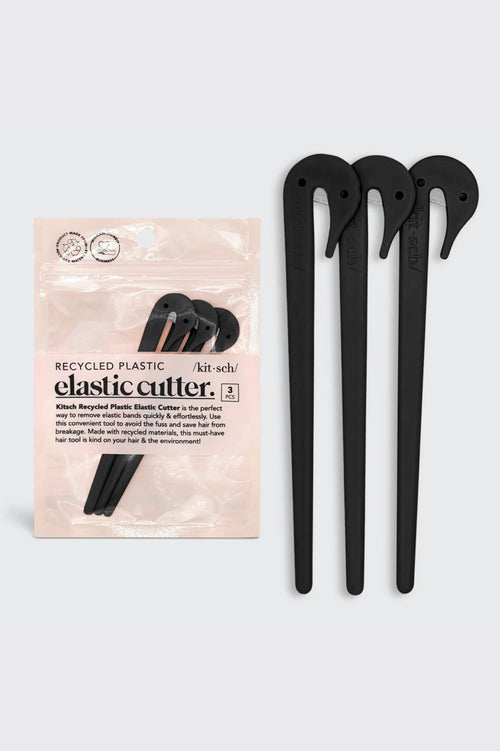 KITSCH - Eco-Friendly Elastic Cutters 3pc Set - Black
