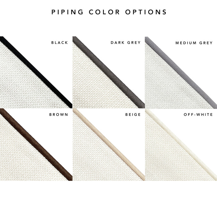 Add-on: Basic Piping in Choice of Color (cotton-poly)