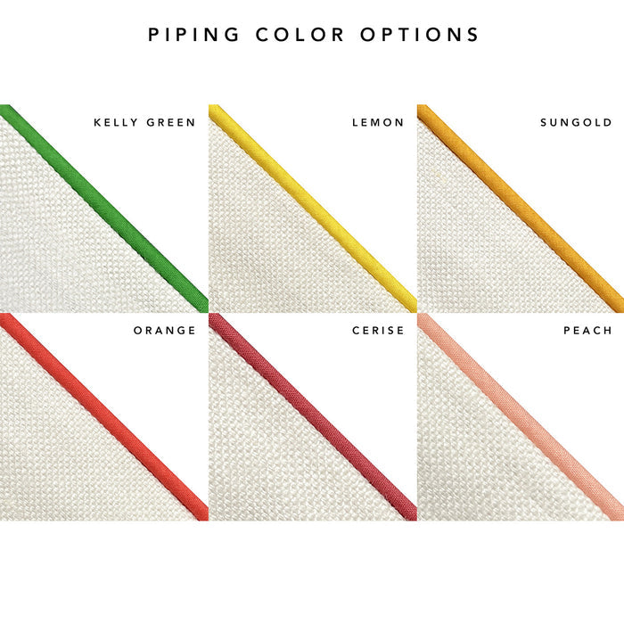 Add-on: Basic Piping in Choice of Color (cotton-poly)