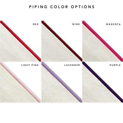 Add-on: Basic Piping in Choice of Color (cotton-poly)