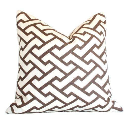 Aga Brown Custom Designer Pillow | Arianna Belle