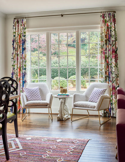 Aga Purple designer pillow from Arianna Belle | interior design by Holly Phillips, The English Room
