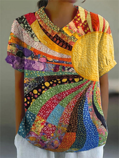 Antonia | Sun Patchwork Shirt