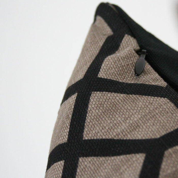 Archipelagos Smoke Custom Designer Pillow detailed view | Arianna Belle