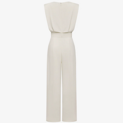 Ariadna | Elegant Sleeveless Belted Wide-Leg Jumpsuit