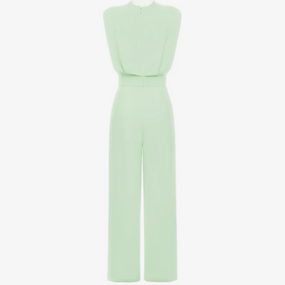 Ariadna | Elegant Sleeveless Belted Wide-Leg Jumpsuit
