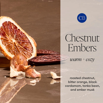 CAPRI BLUE - Autumn Glow Chestnut Embers Signature Candle, 19 oz