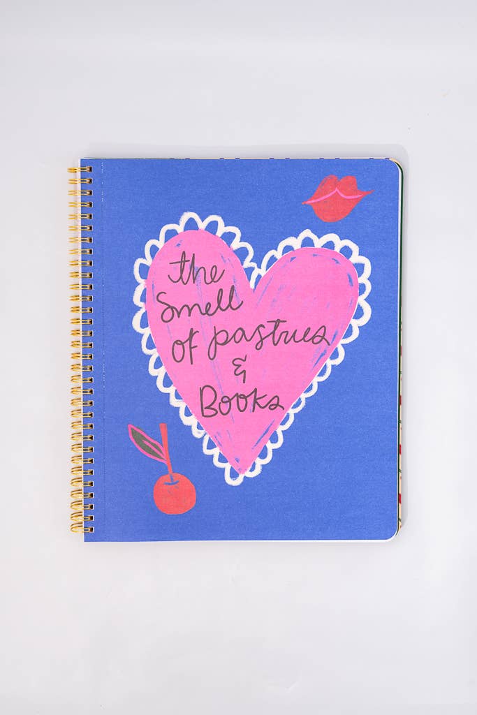 BANDO - Rough Draft Large Notebook, Cherry Hearts