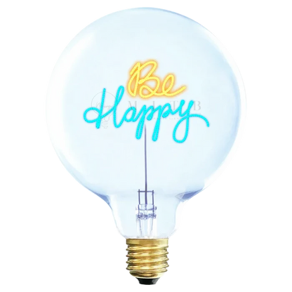 BE HAPPY AMBER/BLUE BULB