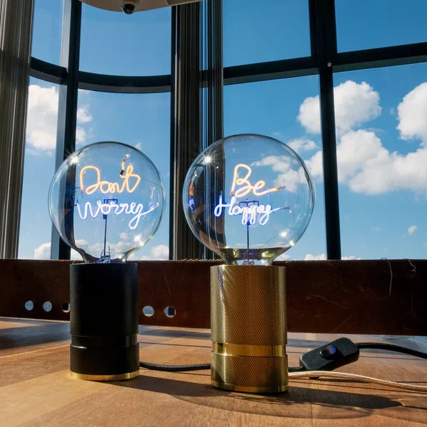 BE HAPPY AMBER/BLUE BULB