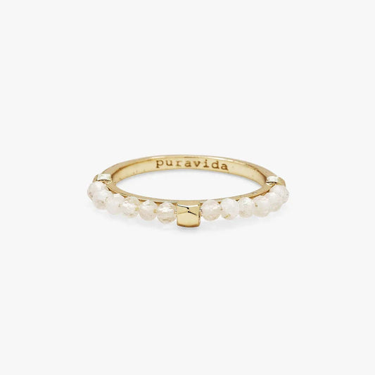 PURA VIDA - Beaded Gemstone Ring