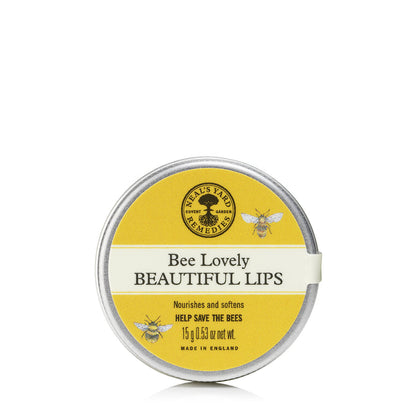 A round tin of bee lovely beautiful lips