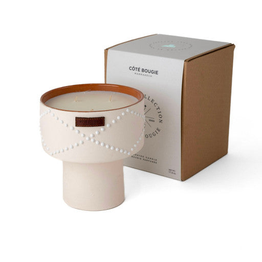 BOUGIE COUPE NOMAD BLANC M/ DATTES