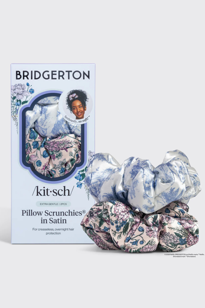 KITSCH - Bridgerton x Kitsch Satin Pillow Scrunchies® - Toile in Bloom
