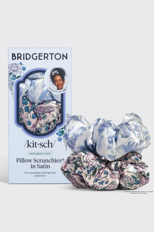 KITSCH - Bridgerton x Kitsch Satin Pillow Scrunchies® - Toile in Bloom