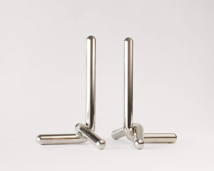 CAL BOOKEND (PAIR)-SILVER