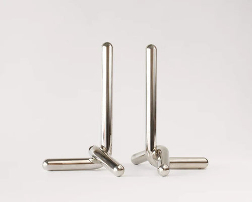 CAL BOOKEND (PAIR)-SILVER