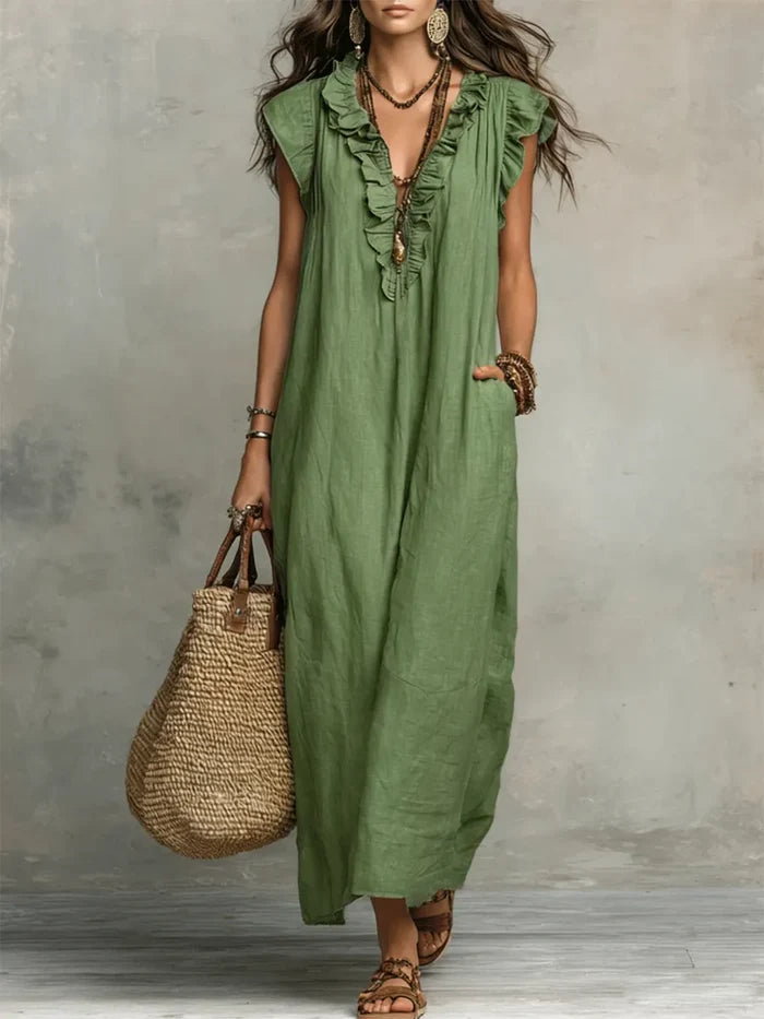 Camélia | Long Fluid Bohemian Dress