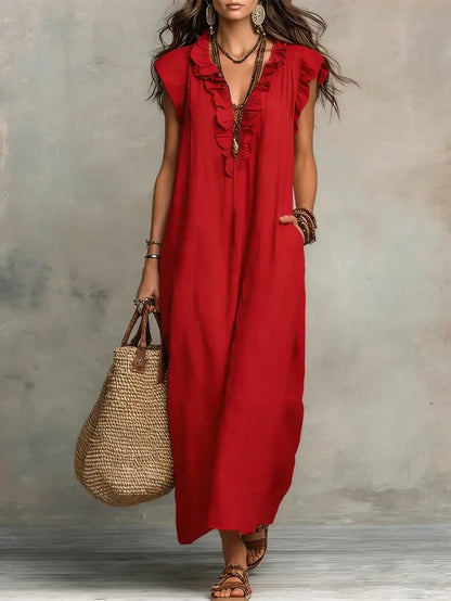 Camélia | Long Fluid Bohemian Dress