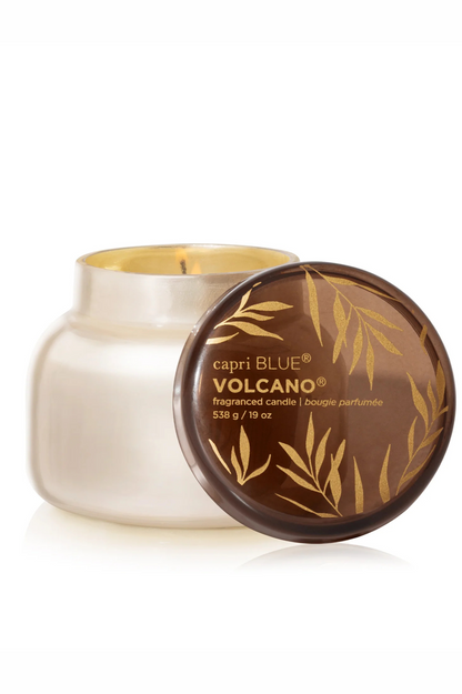 CAPRI BLUE - Autumn Glow Volcano White Signature Candle, 19 oz