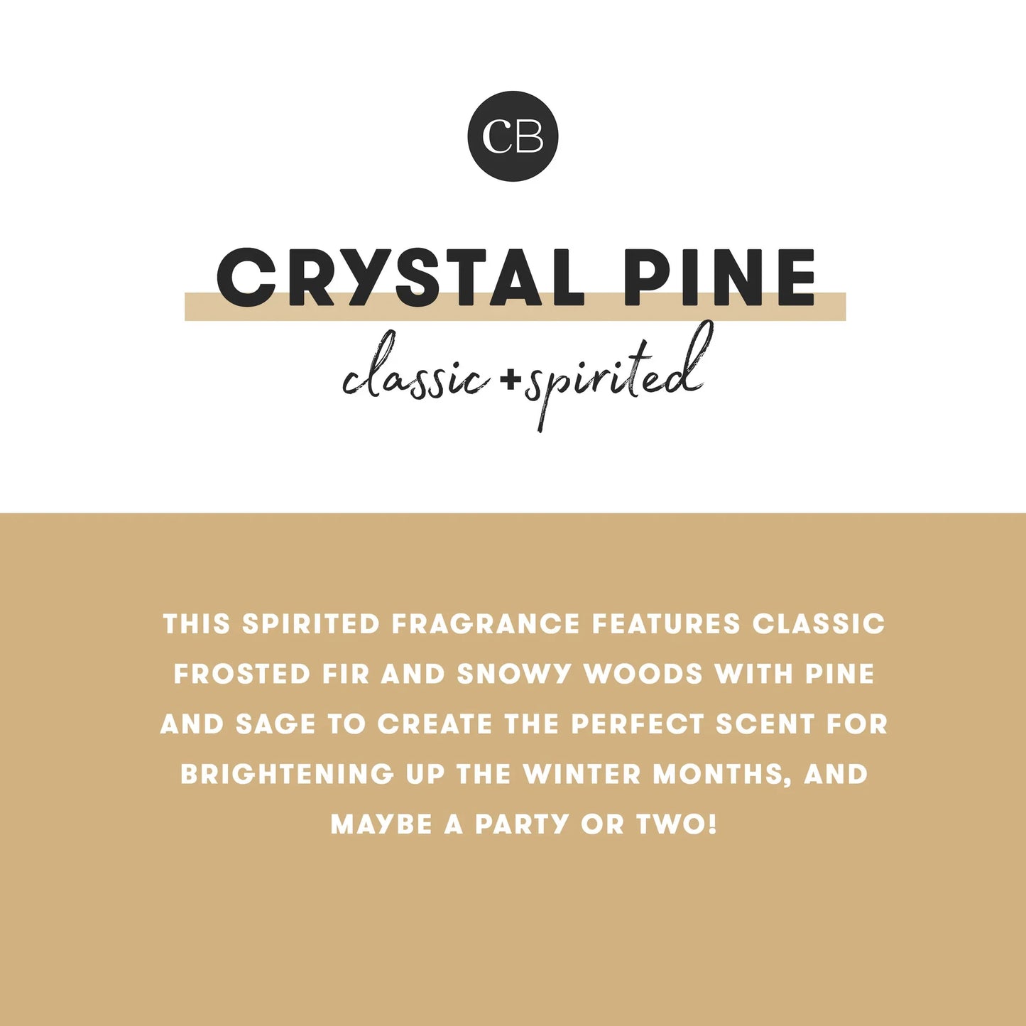 CAPRI BLUE - Crystal Pine Holiday Pattern Play Petite Candle, 8 oz