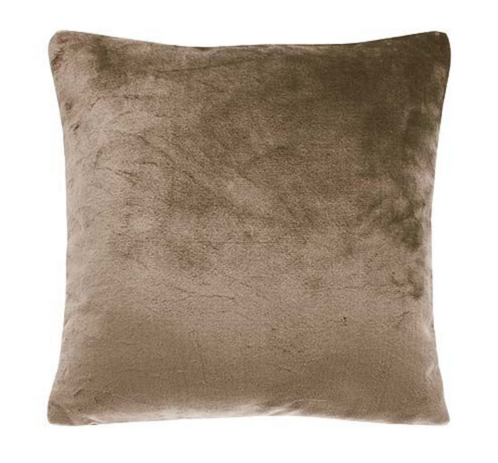 Cashmere touch fleece cushion