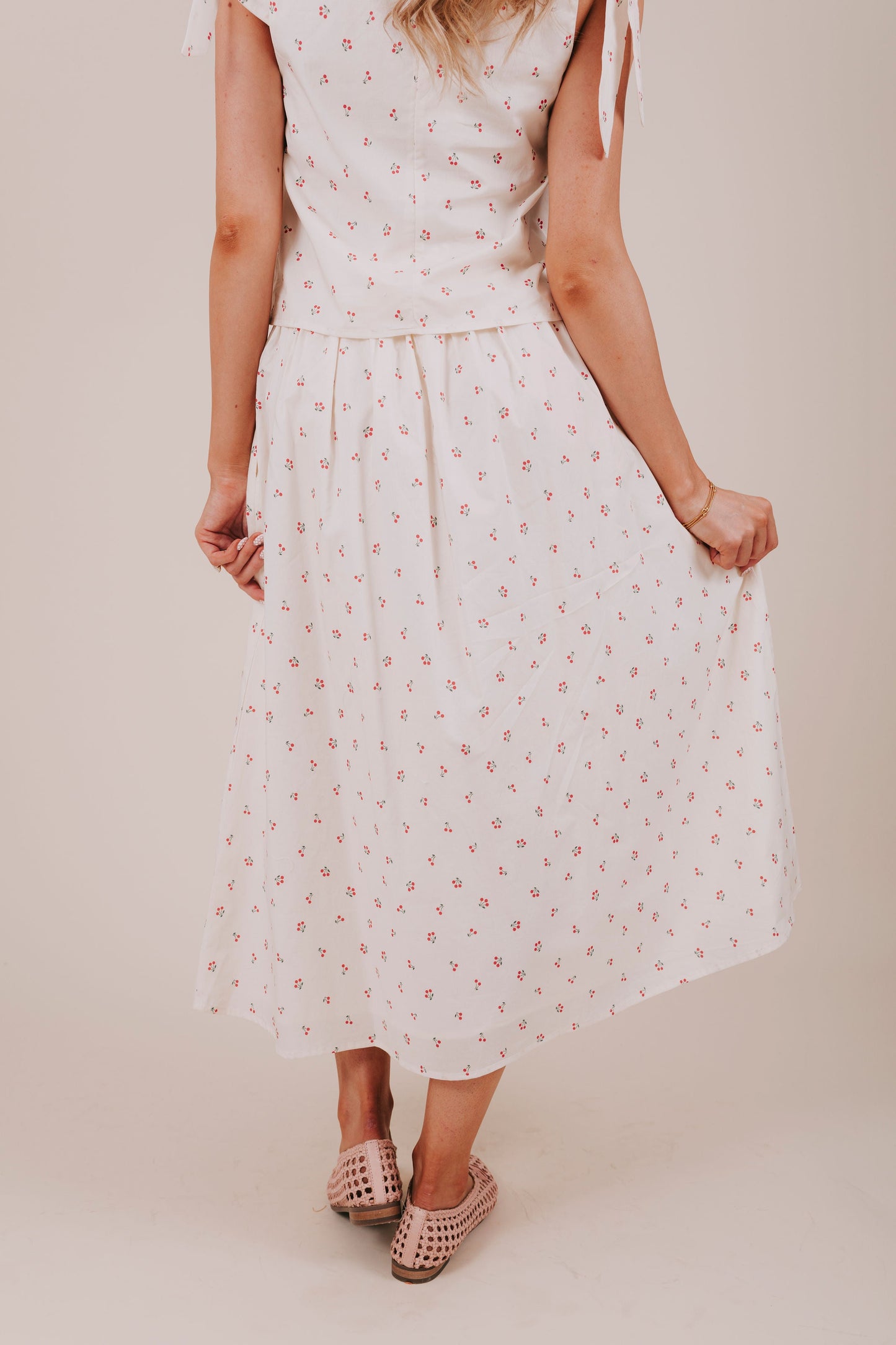 Cherries At The Park Skirt