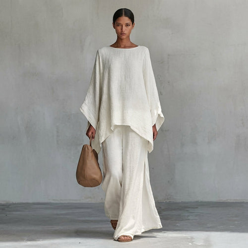 Christie | Two-Piece Set with Long Sleeves and Wide Pants