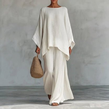 Christie | Two-Piece Set with Long Sleeves and Wide Pants