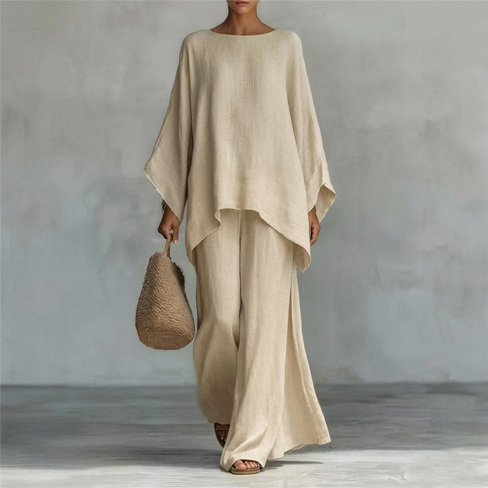 Christie | Two-Piece Set with Long Sleeves and Wide Pants
