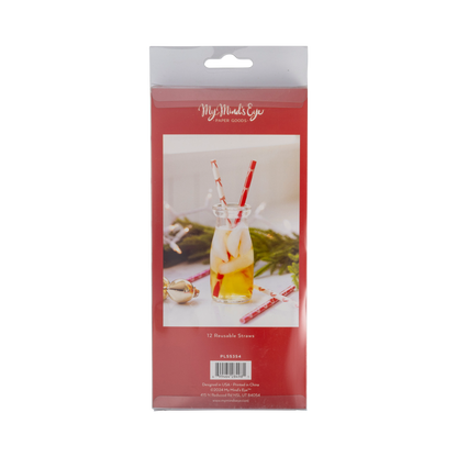 MY MIND'S EYE - Christmas Bows Reusable Straws