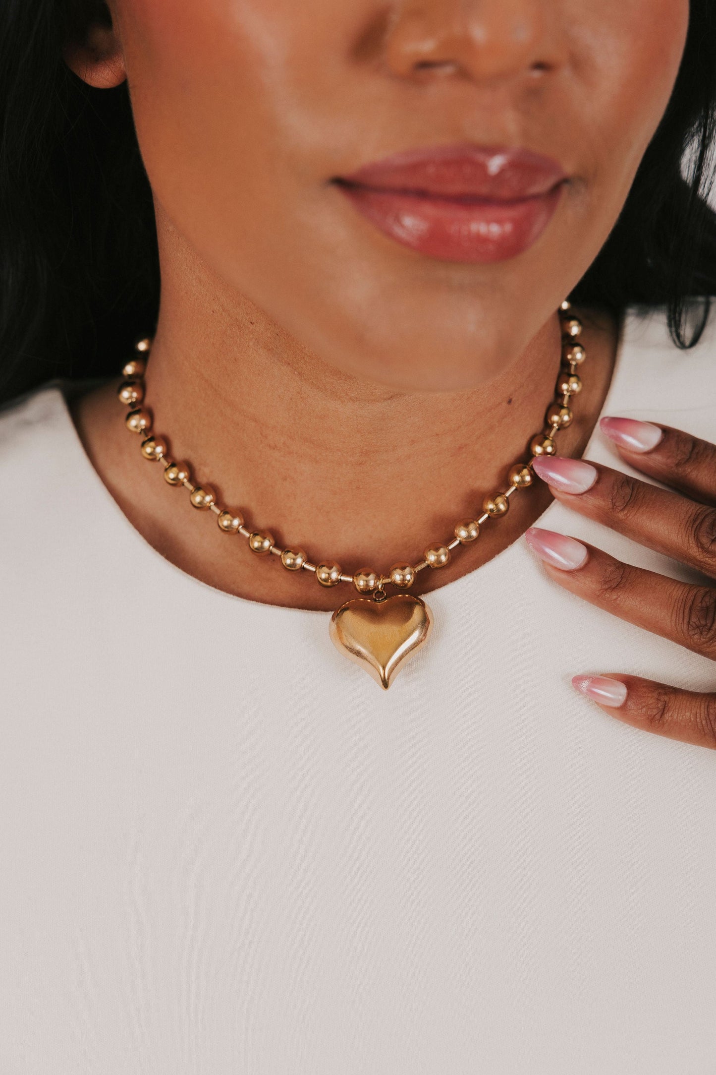 Hopeful Heart Necklace - 18K Gold Plated