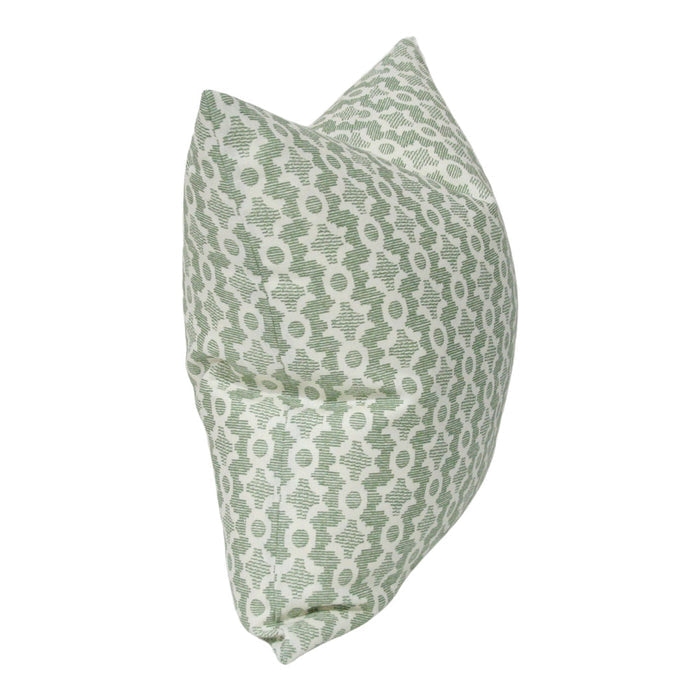 Clara B Green High End Decorator Cushion from Arianna Belle Shop | Side View