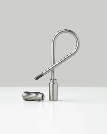 CLOSED HELIX KEYRING- STEEL