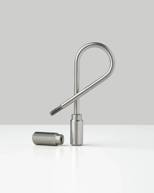 CLOSED HELIX KEYRING- STEEL